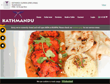 Tablet Screenshot of kathmandugurkha.com